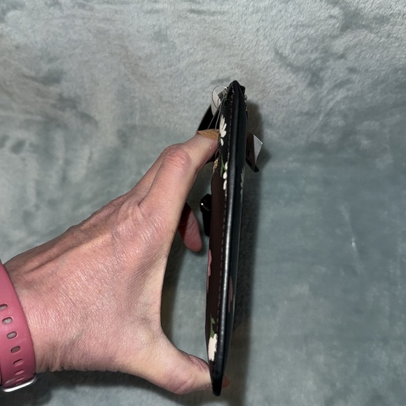 kate spade Black and Pink Floral Clutch